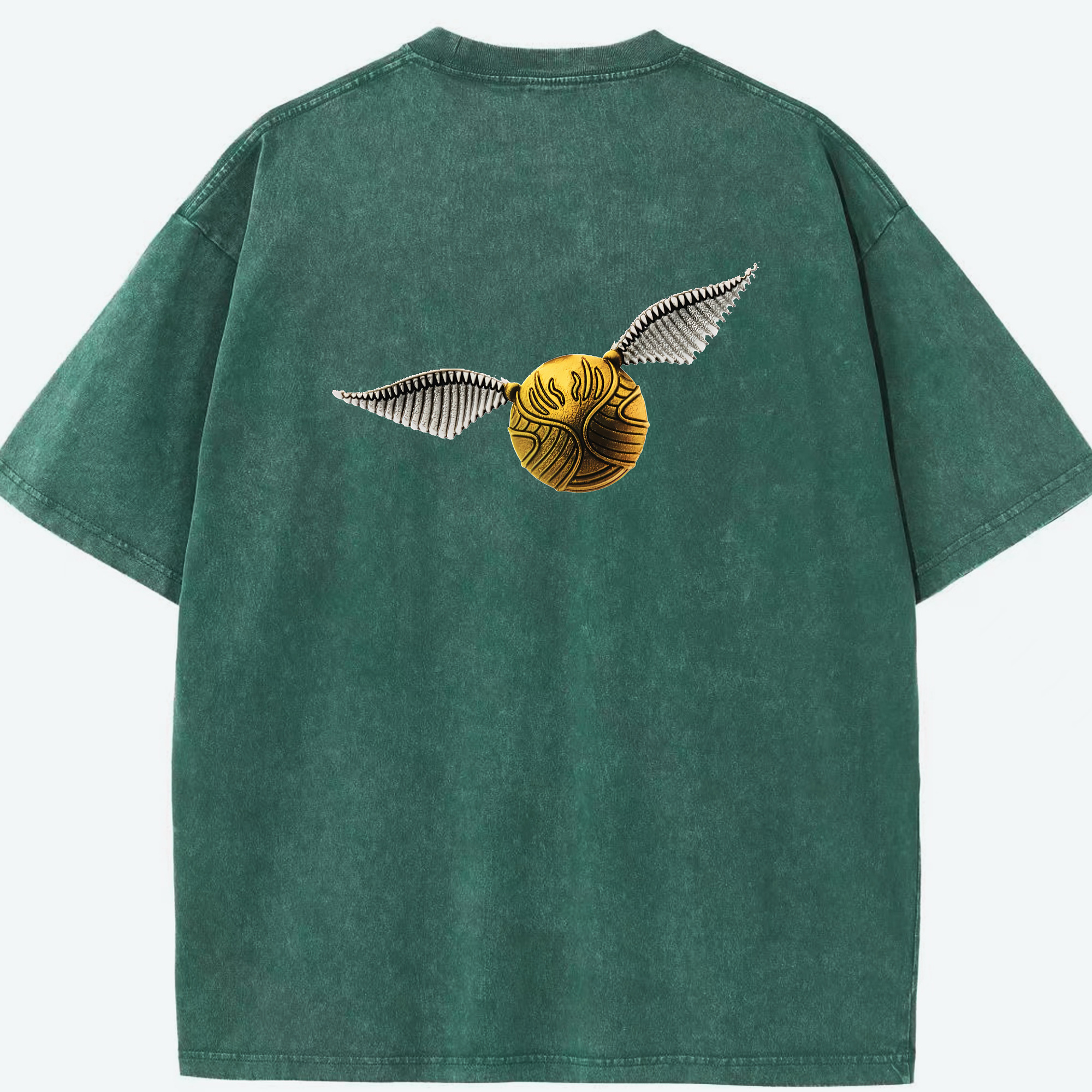 （画像用） Harry Potter ハリー・ポッターシリーズ 綿100% ヴィンテージ風 半袖Tシャツ（背面プリント）